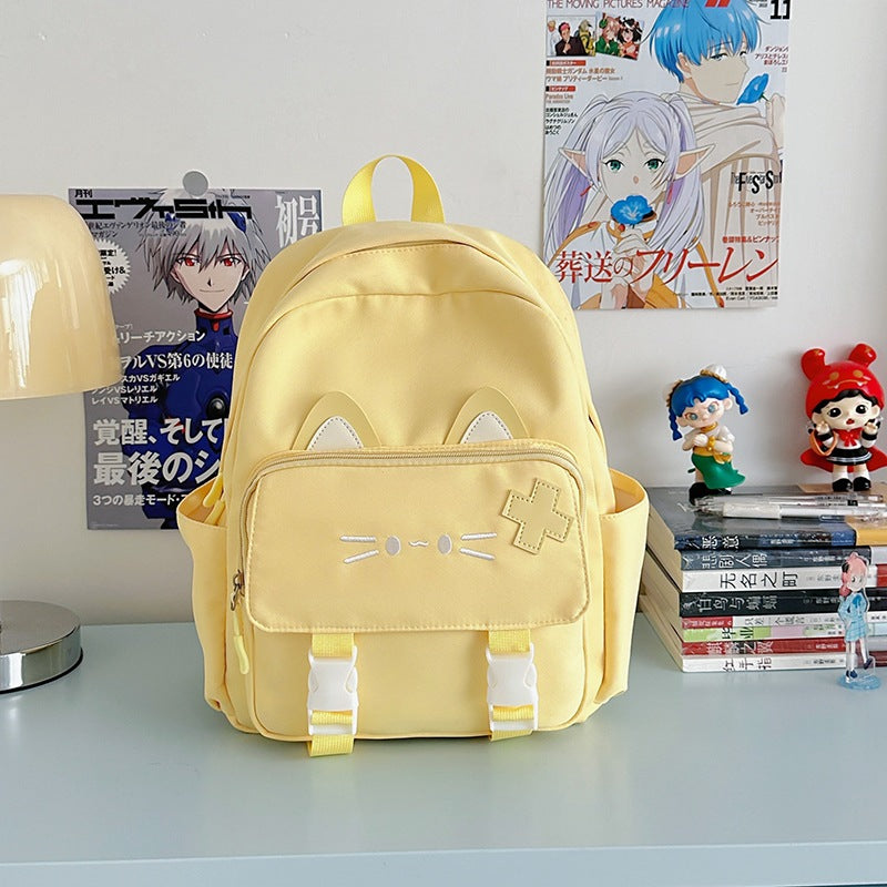 Süßer Katzenohren-Schulrucksack