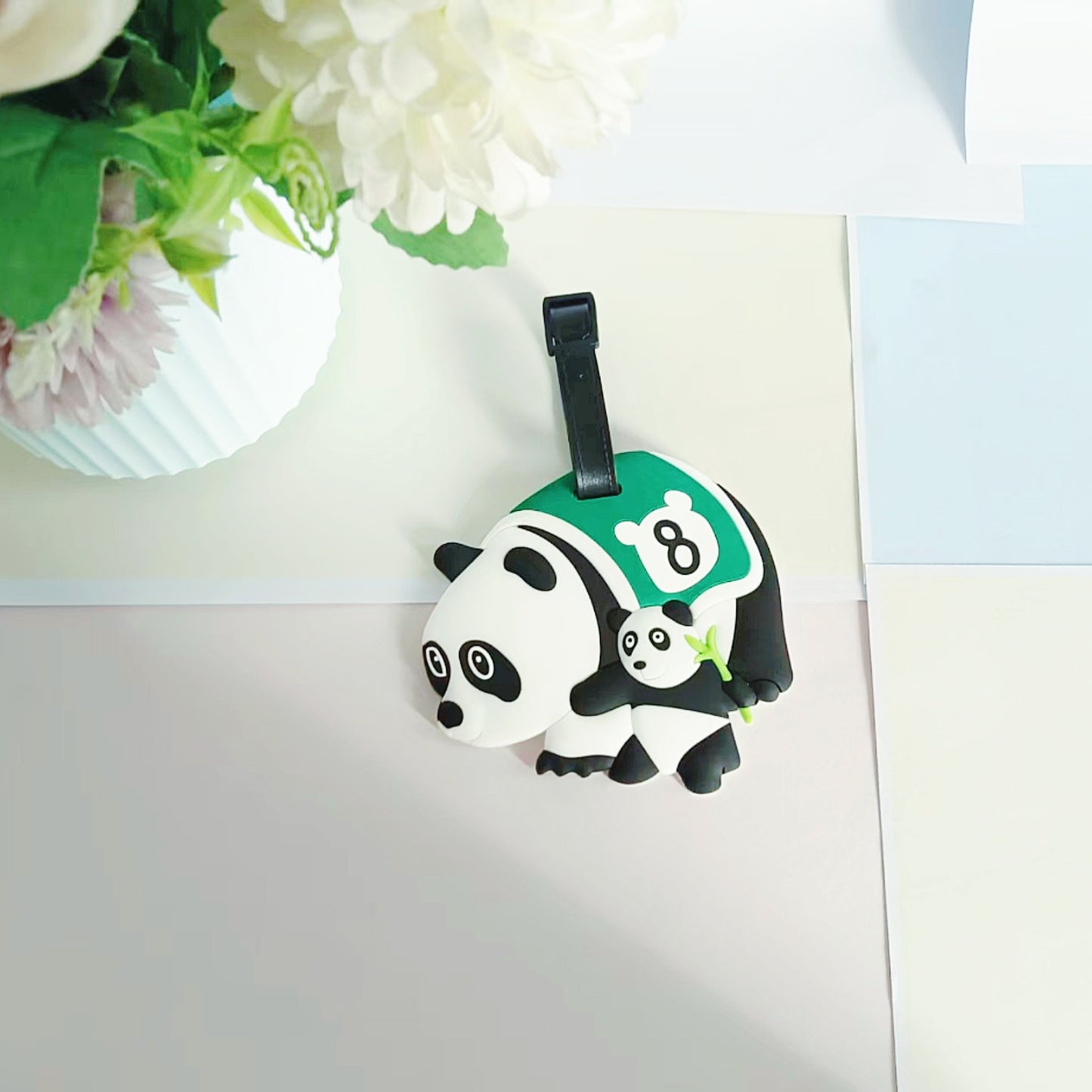 Unisex Gepäckanhänger im niedlichen Pandadesign Brehn