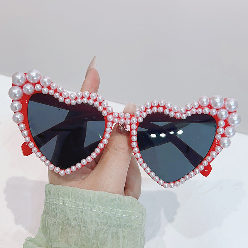 Cat-Eye Perlen-verzierte Sonnenbrille Brehn