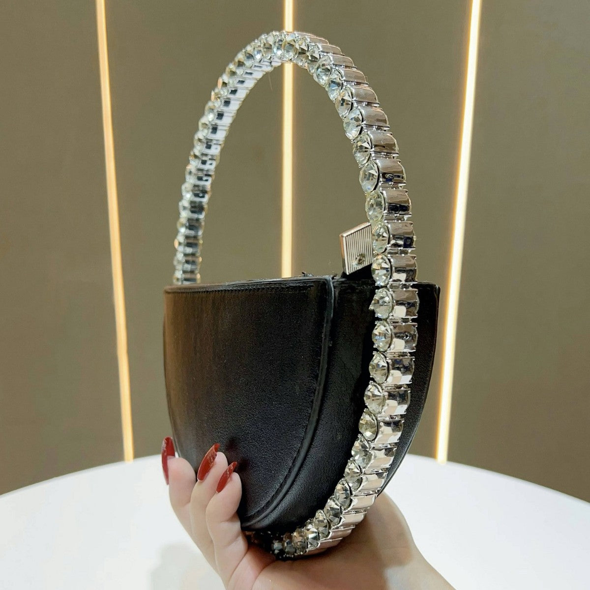 Kristallgriff Abendtasche