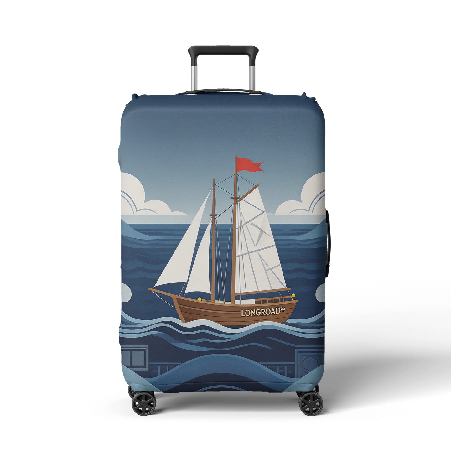 Damen Kofferhülle mit Strandmotiv Brehn