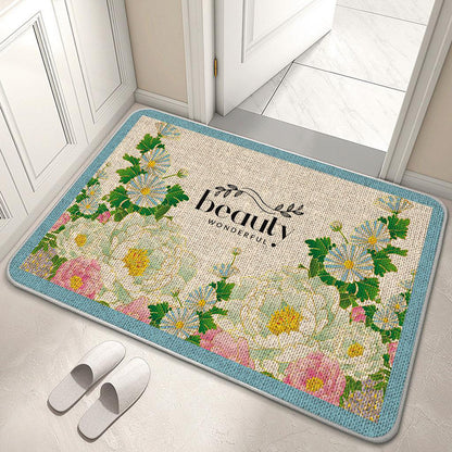 Dekorativer Floral Willkommensmatte Brehn