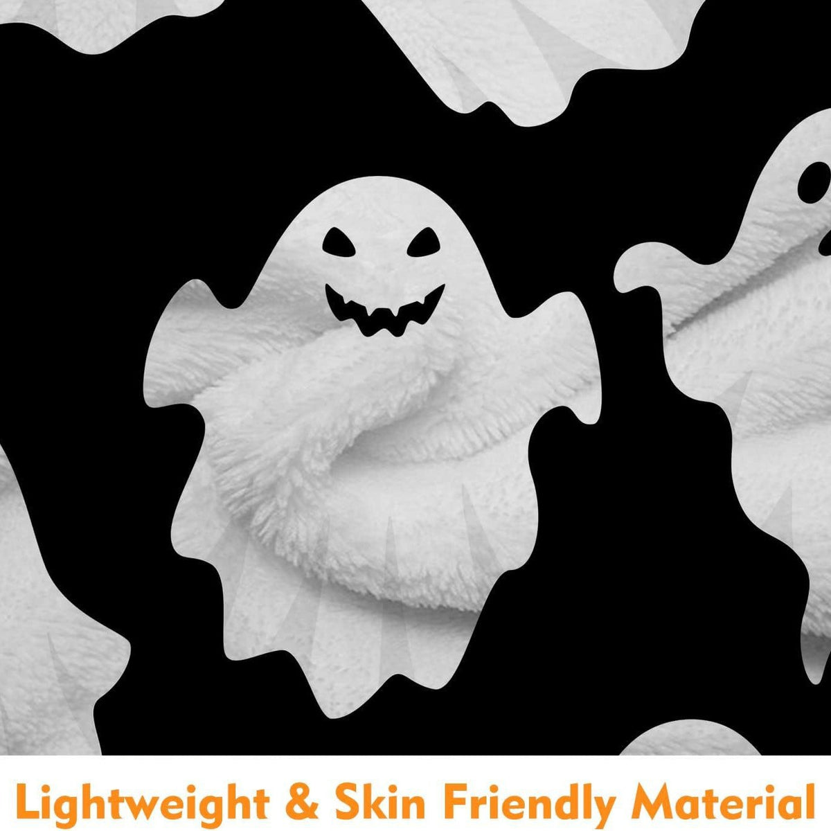 Spooky Ghost Muster Wurfdecke