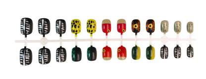 Kunstnagelset mit kreativen Tier- und Farbdesigns Brehn
