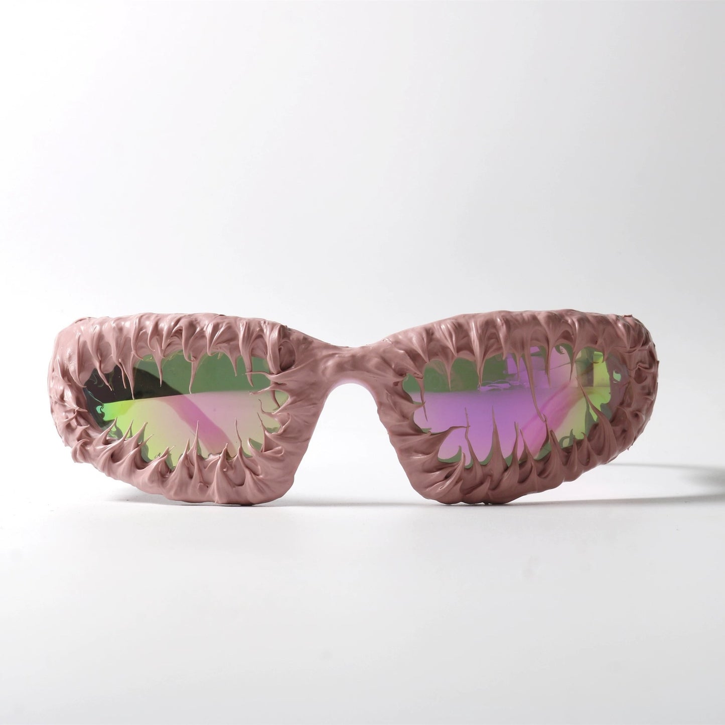 Damen kreative Design-Sonnenbrille mit einzigartigem strukturierter Rahmen Brehn