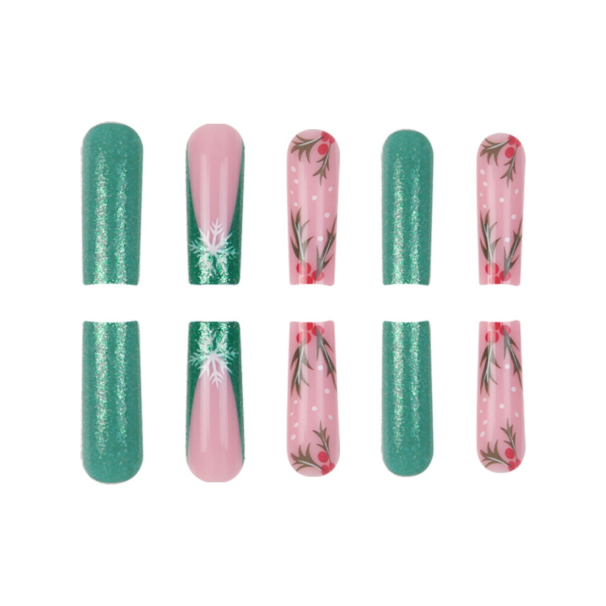 Festliche Themen Press-On Nail Art Set Brehn