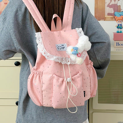 Sternenprint Rüsch-Rucksack Brehn