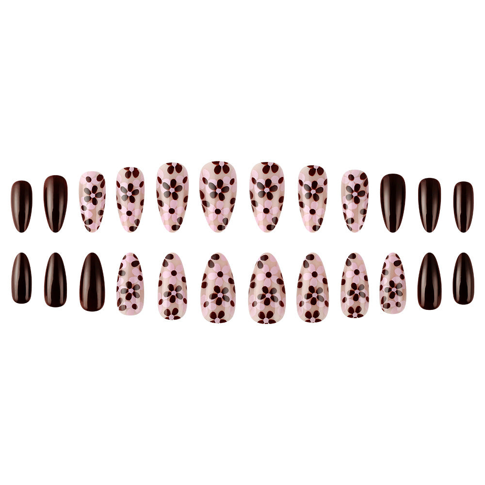 Floral Print Gel Nagelkunst Set Brehn