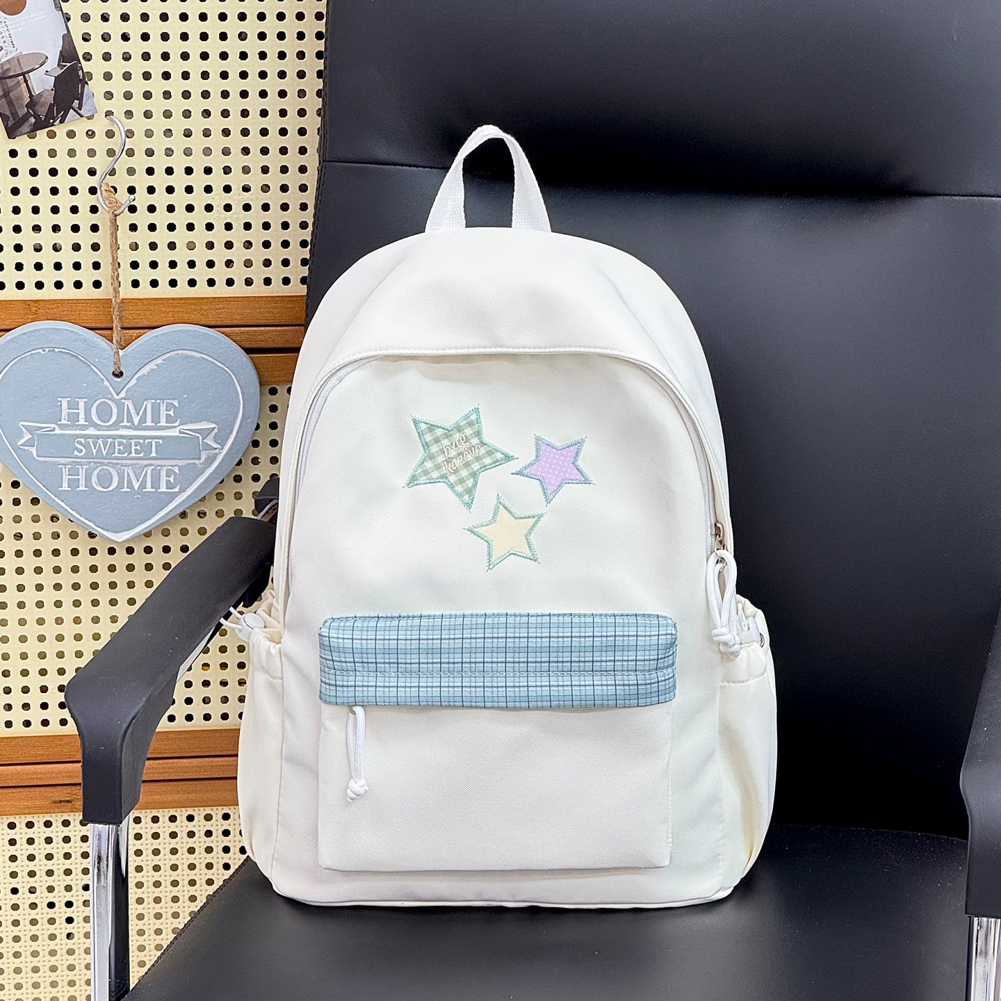 Lässiger Grafikdruck Schulrucksack
