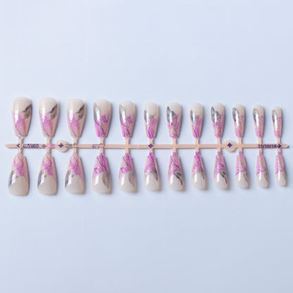 Künstlerisches Nageldesign-Set mit Marmor-Effekt