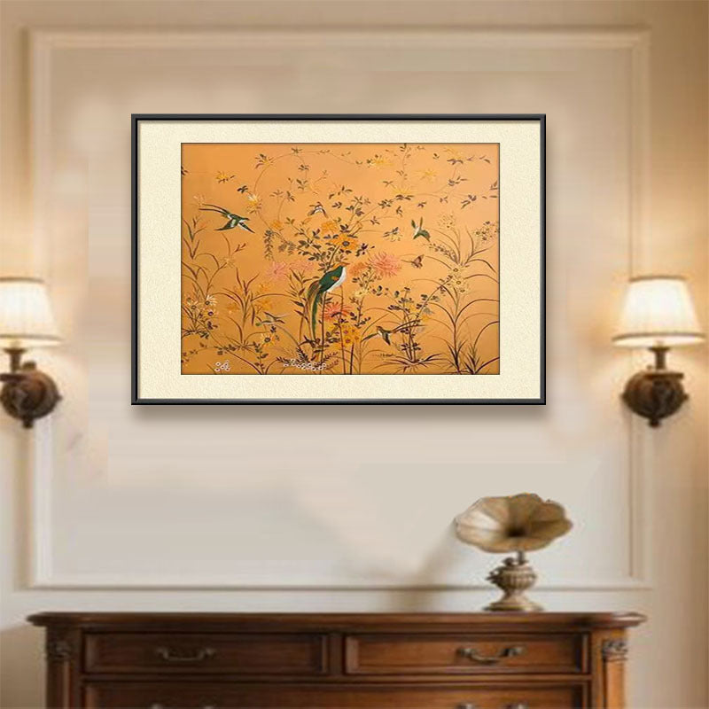 Elegante Blumen Wandkunst