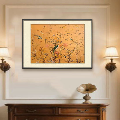 Elegante Blumen Wandkunst
