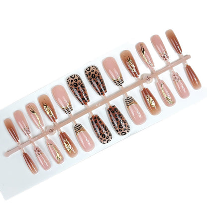 Premium Leopard Design Press-On Nails Brehn