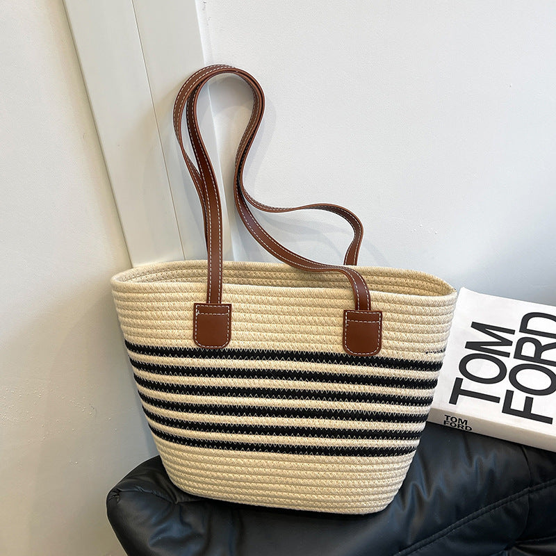 Gestreifter Gewebter Strandtasche Brehn