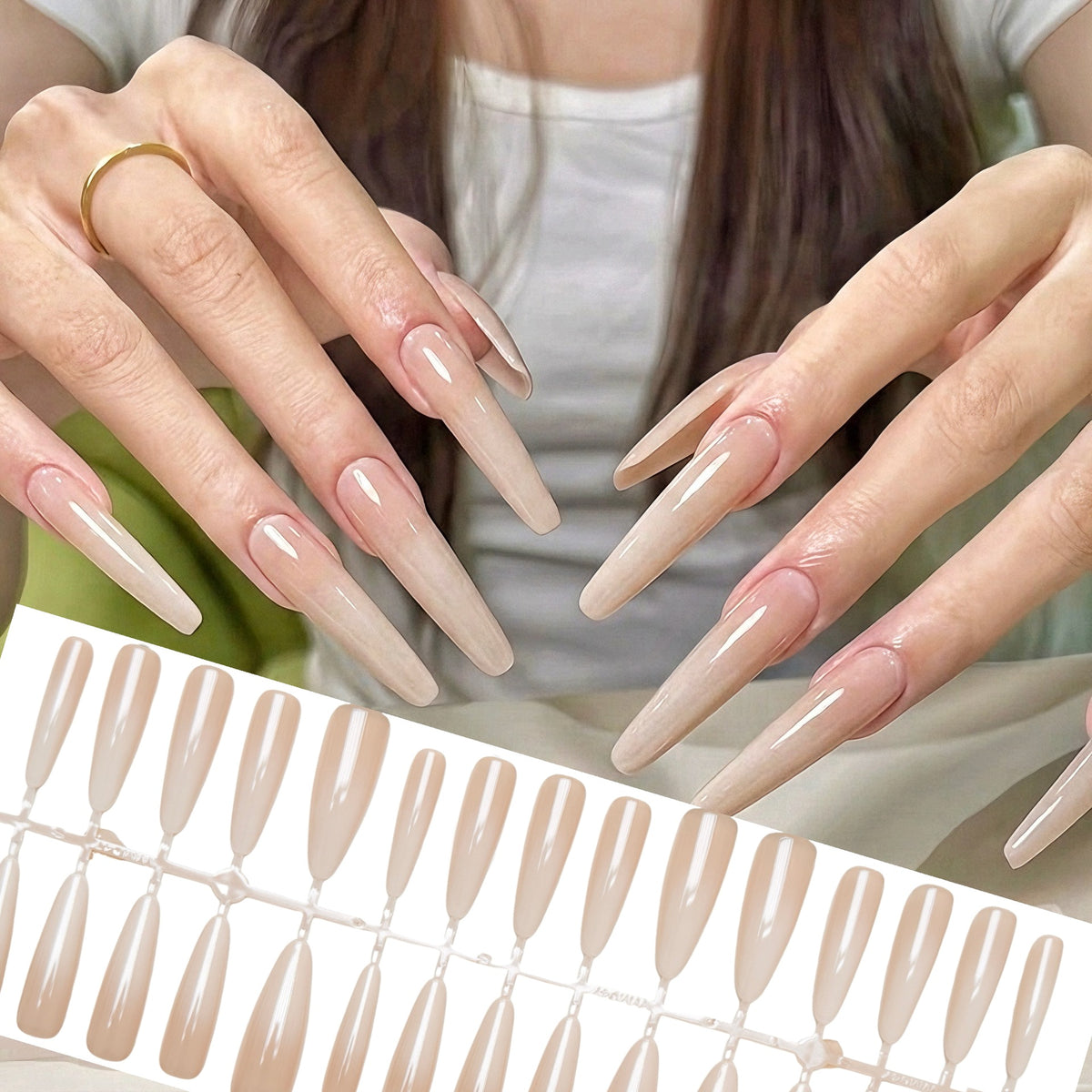Elegante Stiletto Press-On Nagelkollektion