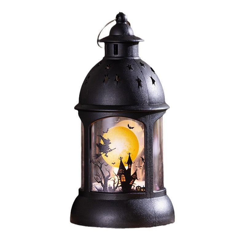 Dekorative Laterne mit Halloween-Motiv