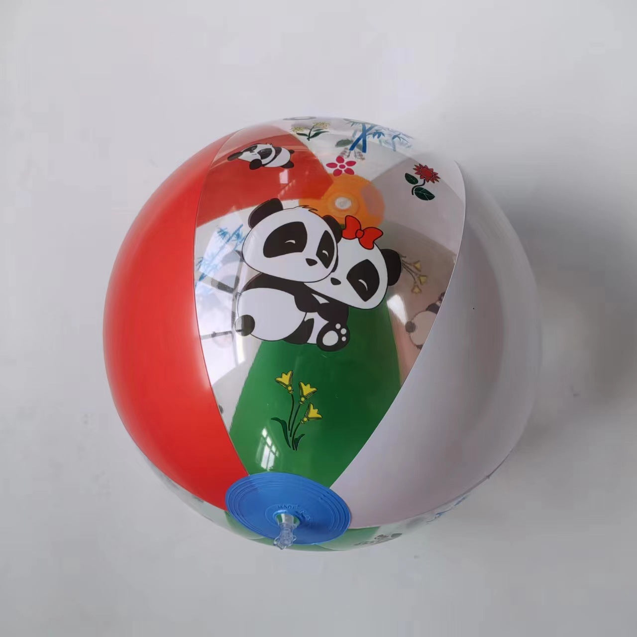 Damen aufblasbarer Spielball mit fröhlichen Panda-Motiven von Brehn