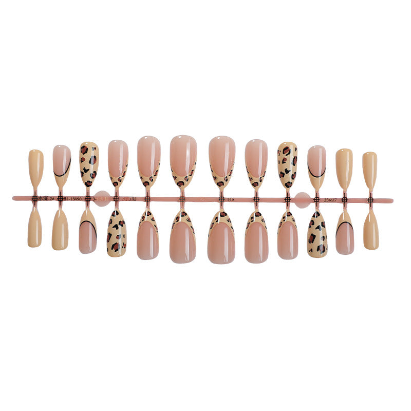 Leopard-Print Press-On-Nagelset Brehn
