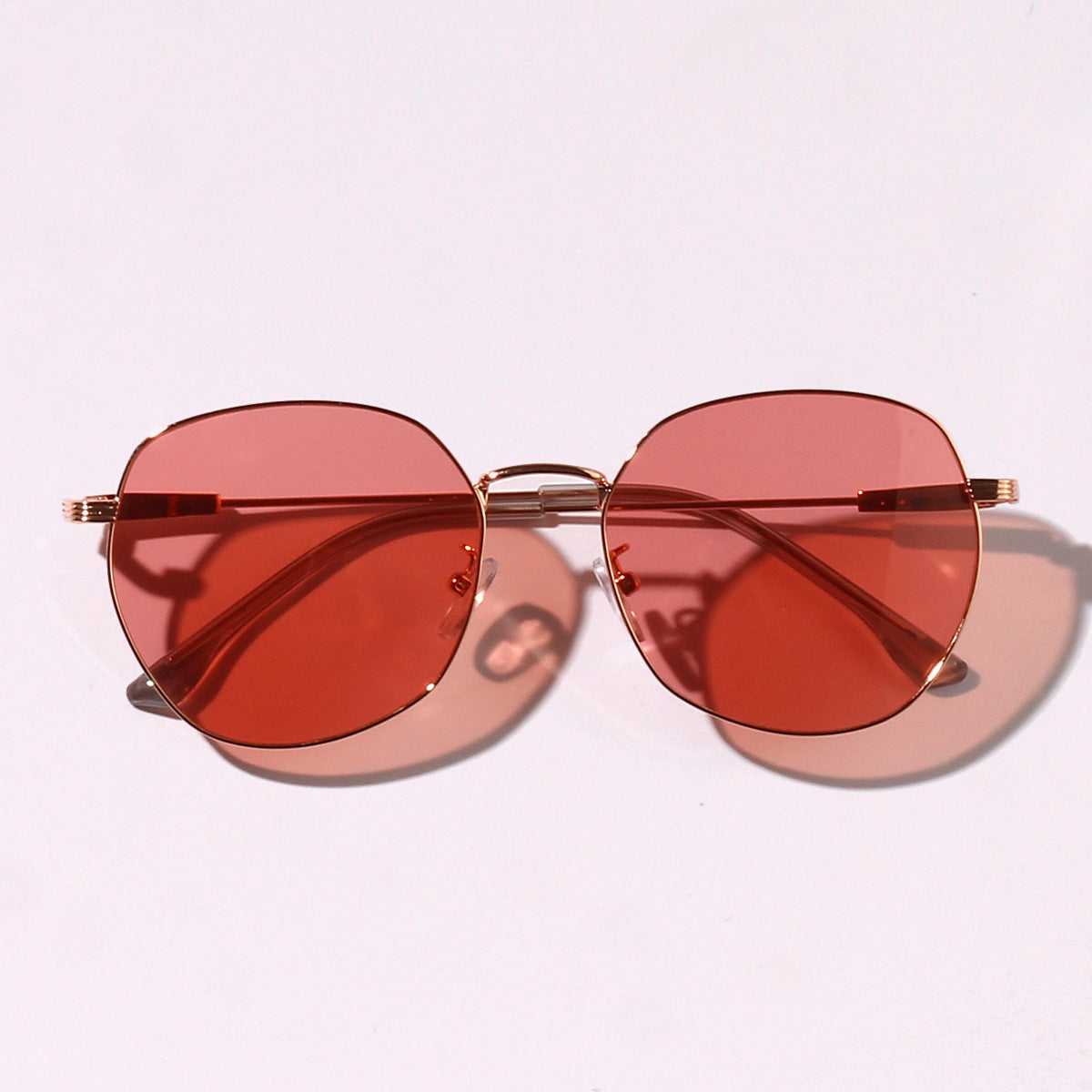 Damen auffällige geometrische Sonnenschutzbrille mit UV-Schutz Brehn