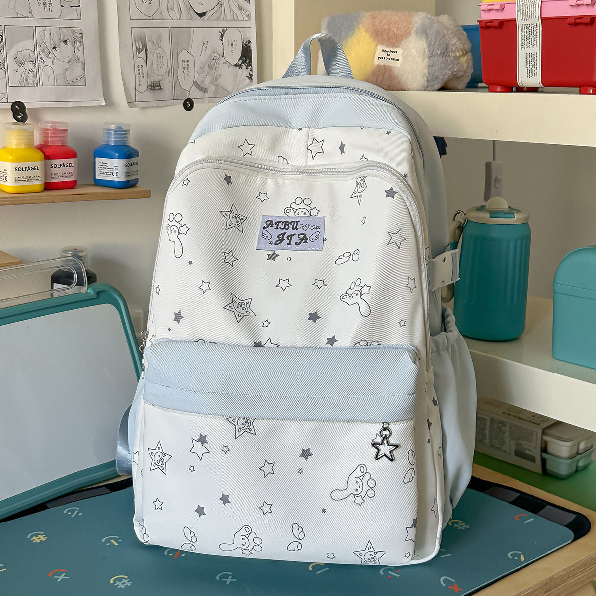 Stylischer Grafikdruck-Rucksack Brehn