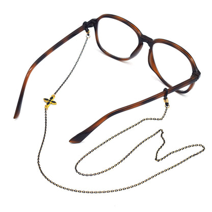 Chice Brillen-Kette mit floralem Detail Brehn
