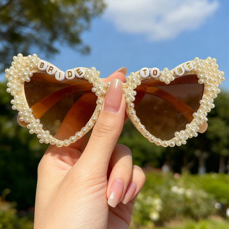 Dekorative herzförmige Braut-in-spe Sonnenbrille Brehn