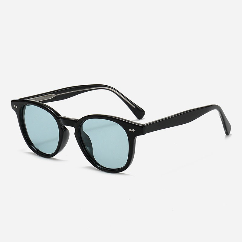 Damen Runde Sonnenbrille mit stilvollem Muster und UV-Schutz Brehn