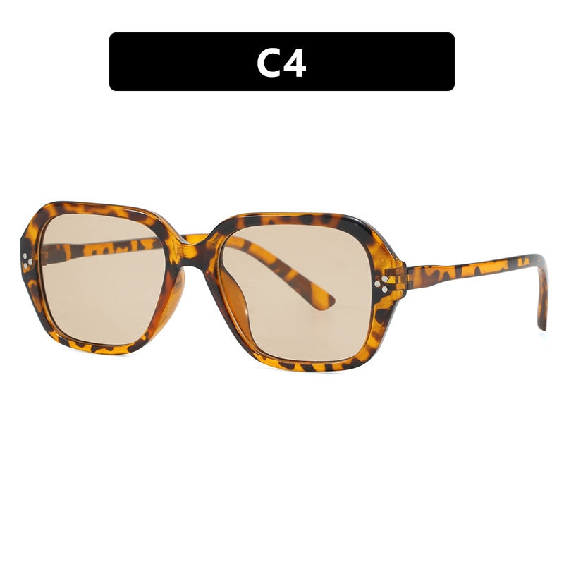 Damen stylische Sonnenbrille im trendigen Geometrie-Design Brehn