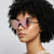 Damen extravagante Cat-Eye Sonnenbrille mit hochwertigem Metallrahmen Brehn