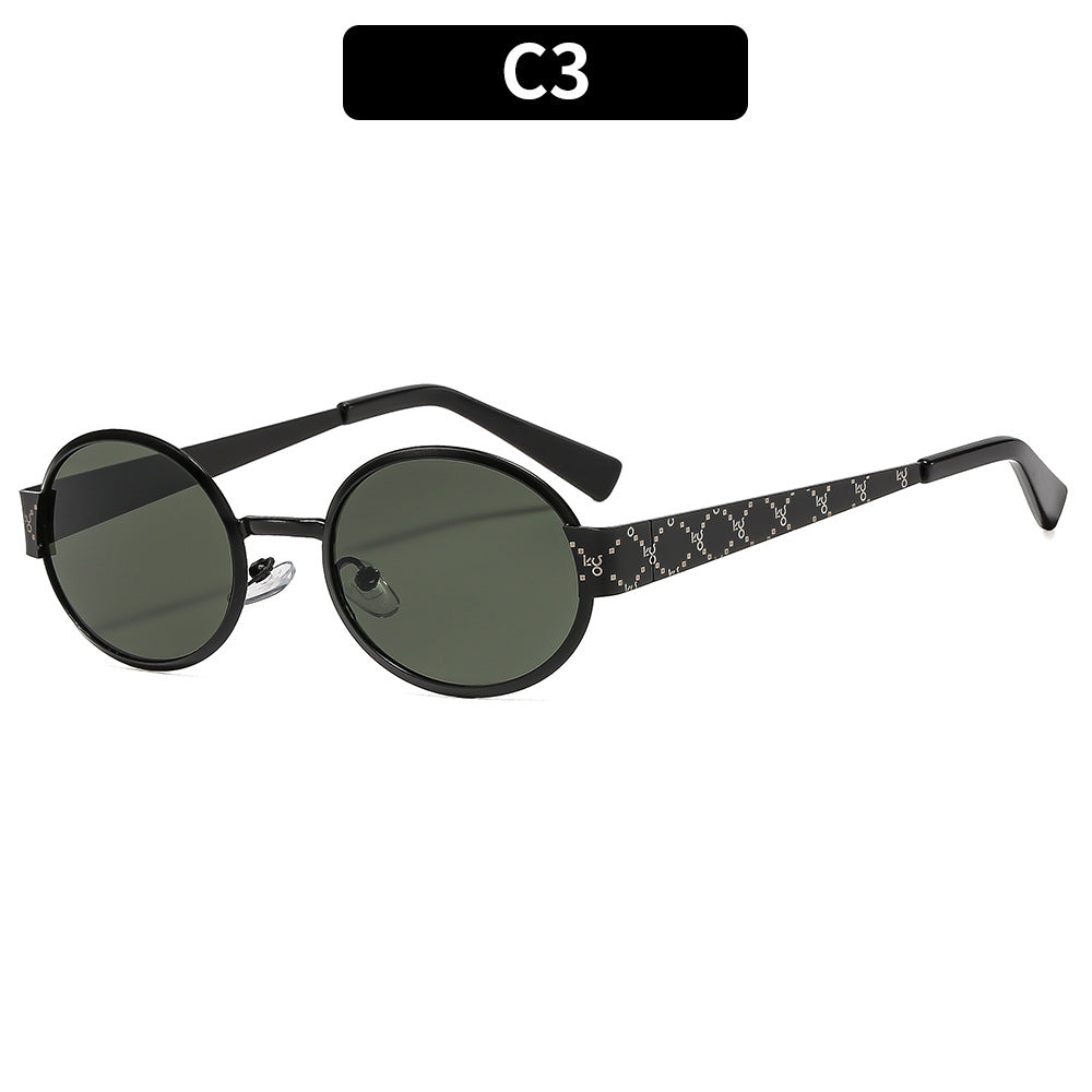 Modernes Design Stylishe Runde Rahmen Sonnenbrille