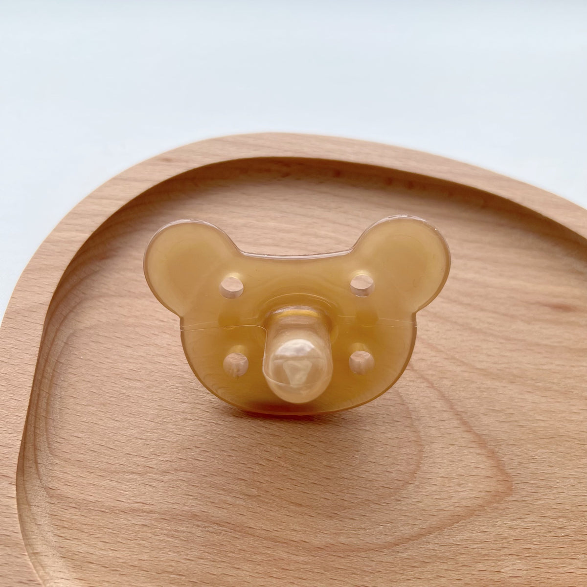 Orthodontische klare Silikon Baby Schnuller mit bärenförmigem Schild