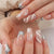 Glamouröse Nageltips mit Glitzerspitze Brehn