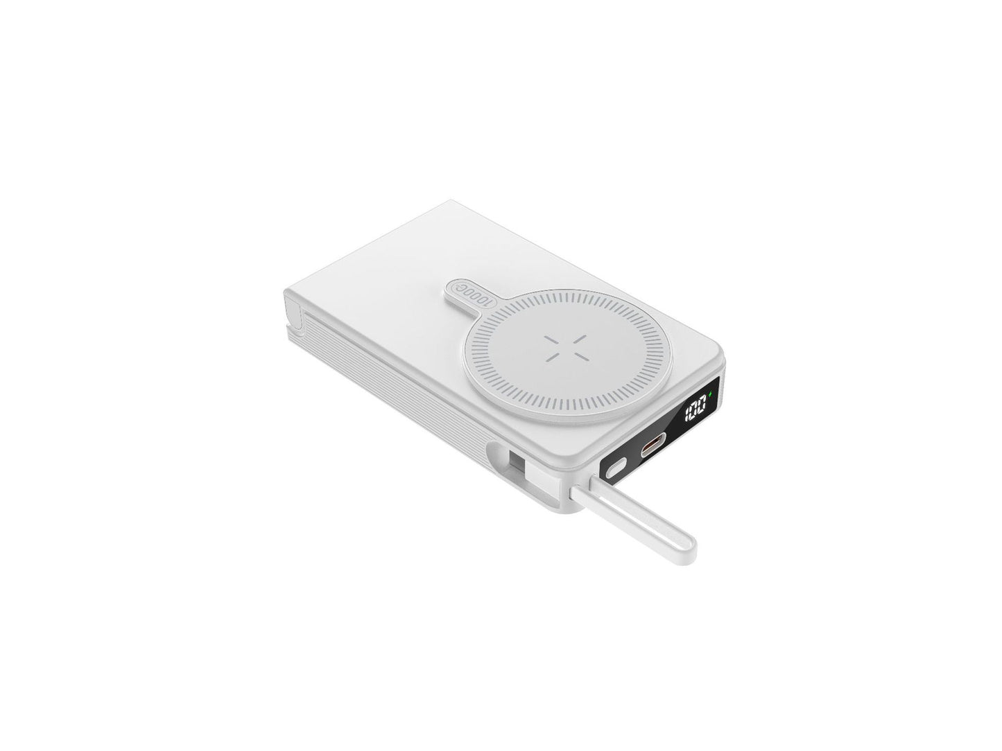 Tragbare Powerbank mit Schneller Induktionsladefunktion und Digitaler Ladestandanzeige Brehn