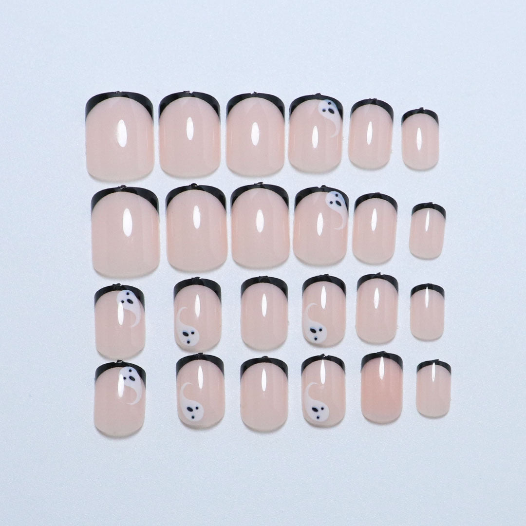 Künstlerisches Halloween-Themen Press-On Nagelset Brehn
