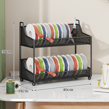 Bandrolle und Bastelbedarf Netz Organizer Regal