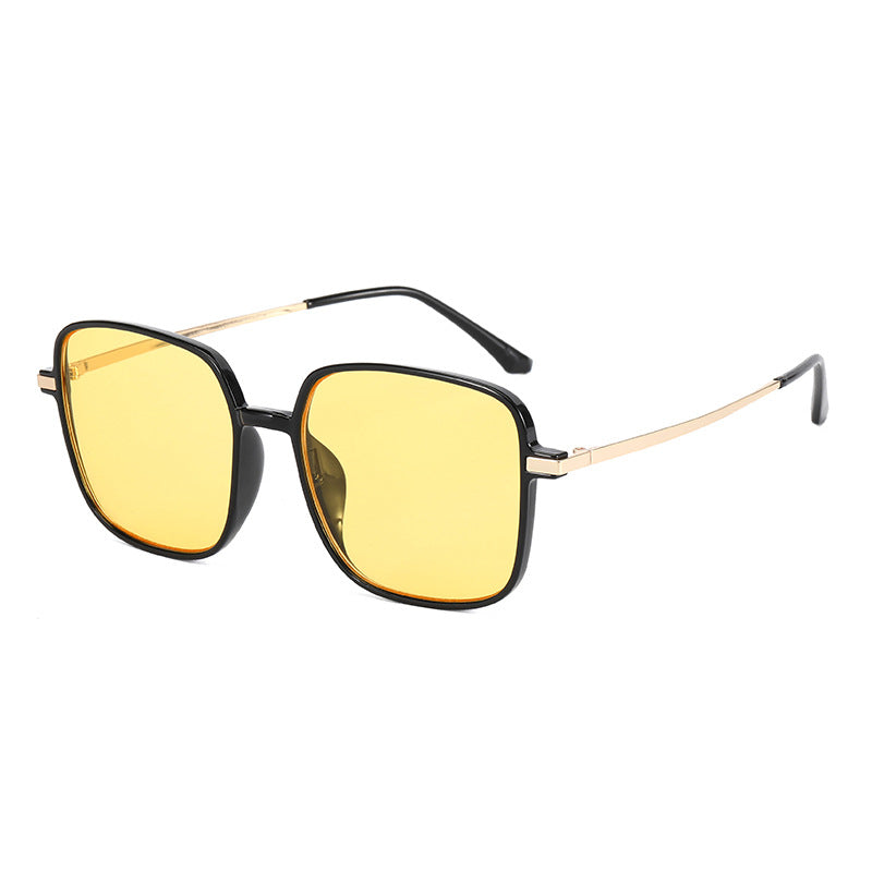Damen quadratische Designerbrille mit filigranem Metallrahmen Brehn