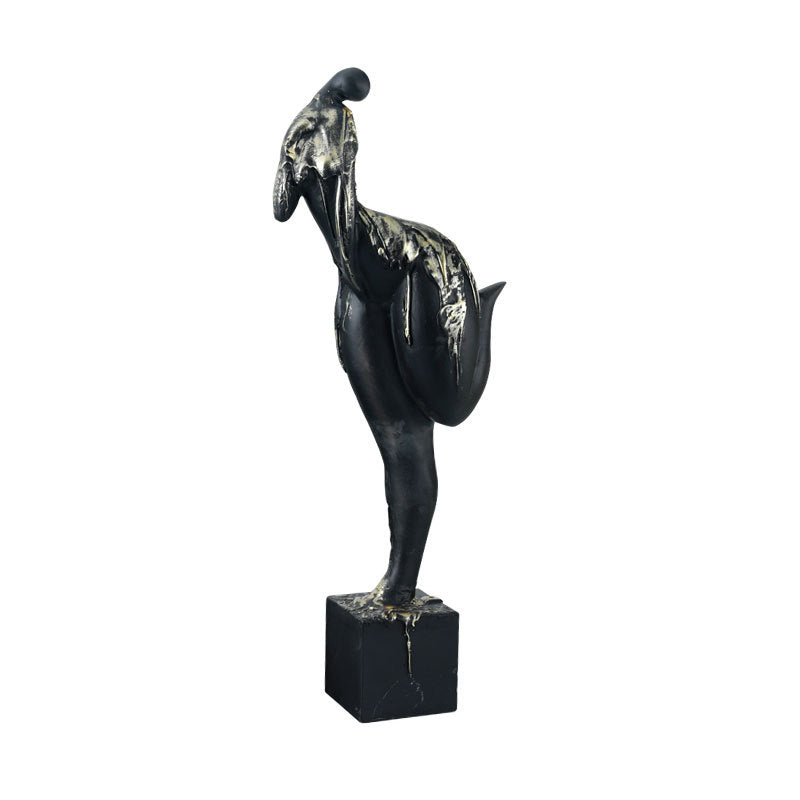 Abstrakte dekorative Flamingo-Skulptur