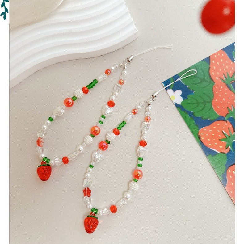 Perlenfrucht Charm Brille Kette Brehn