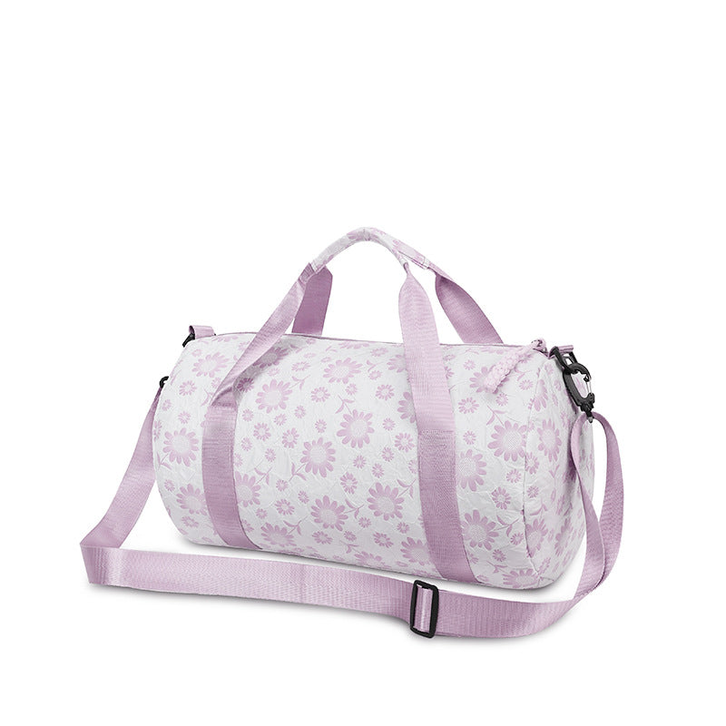 Sportliche Duffel-Tasche Mit Blumenmuster Brehn