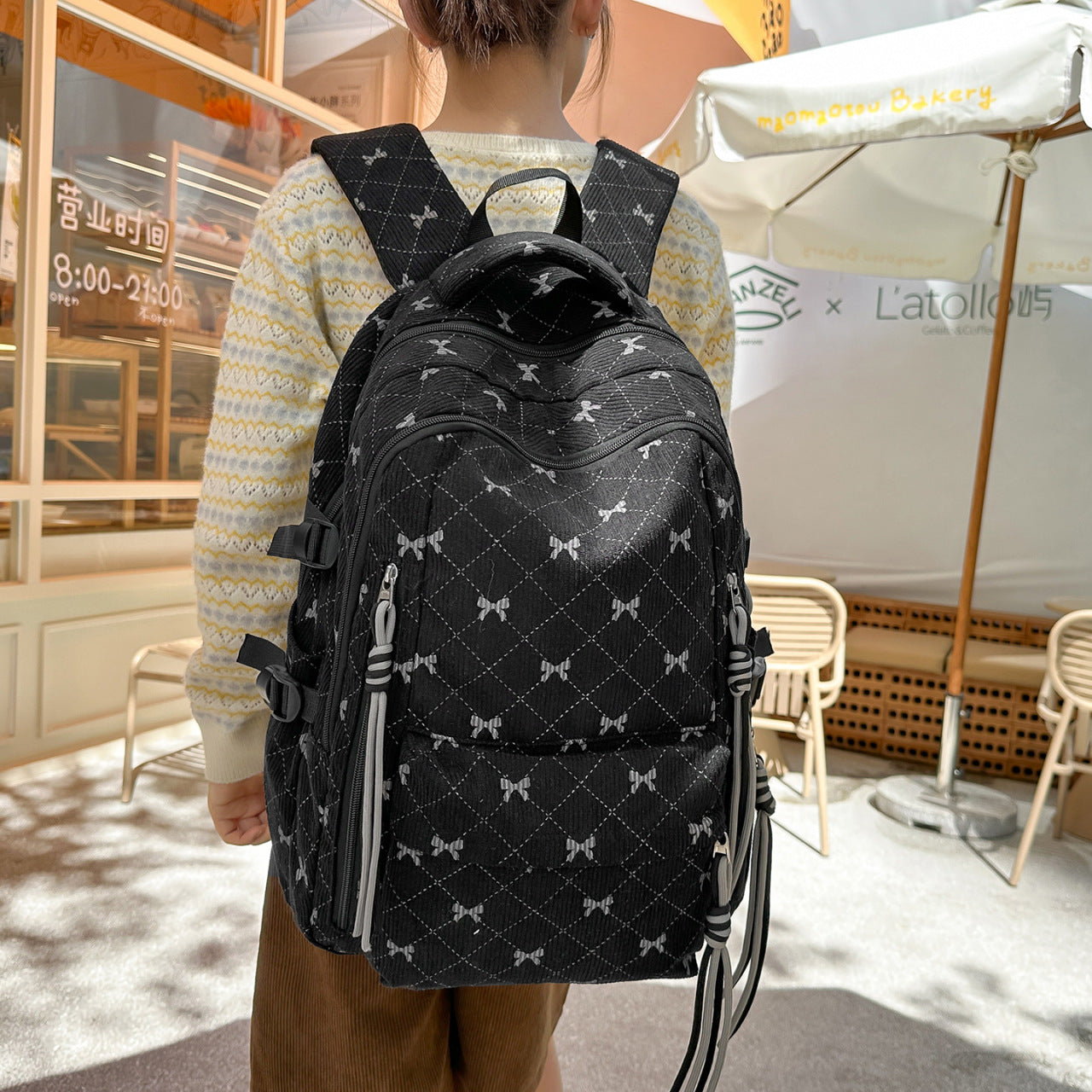 Stylischer gesteppter Rucksack Brehn