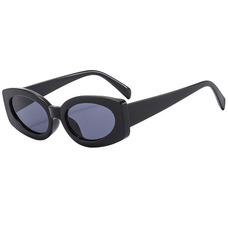 Damen modische Sonnenbrille mit einzigartigem, geschwungenem Rahmen Brehn