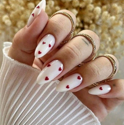 Herz-verziertes Nageldesign-Set Brehn