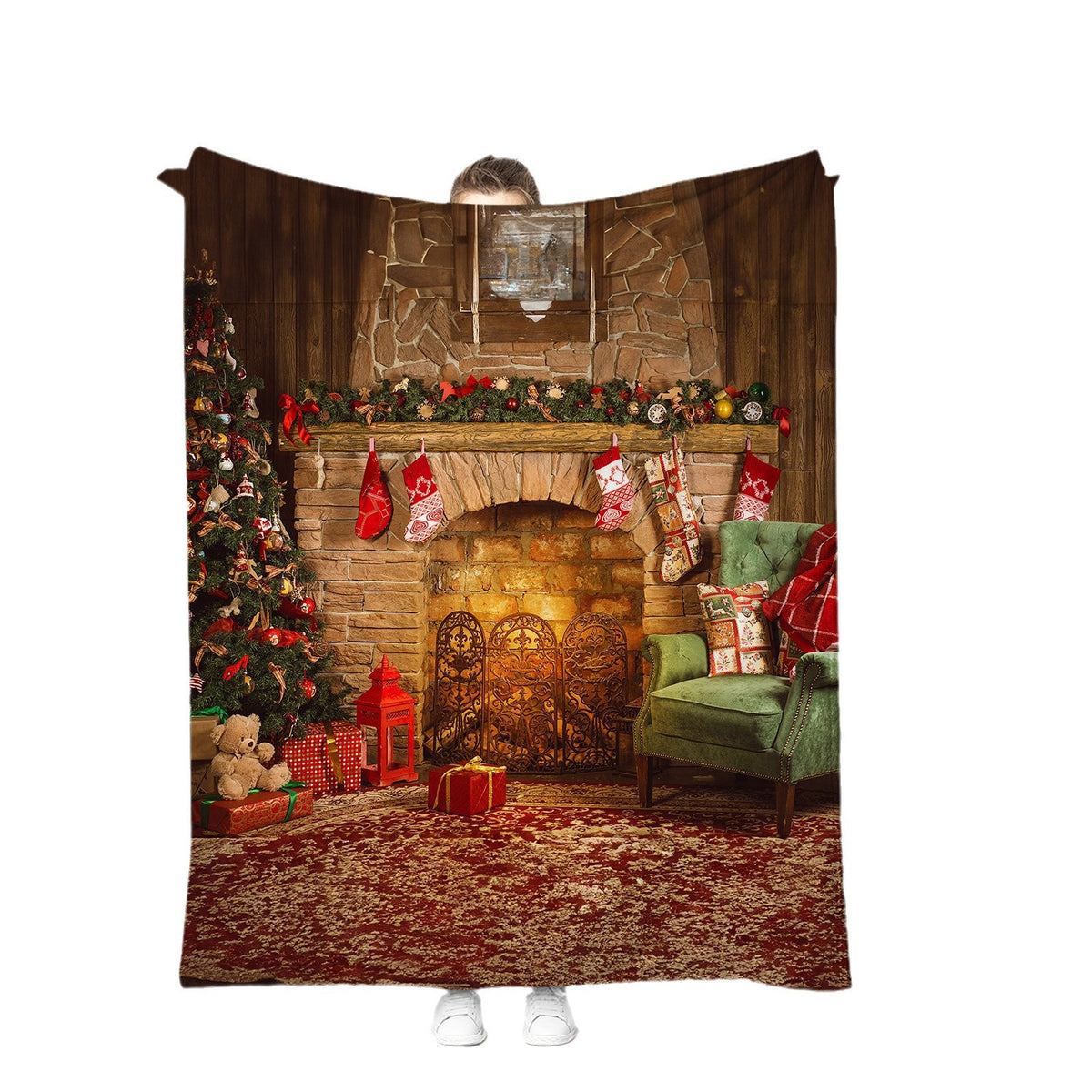 Urlaubsbedingte Fleece-Wurfdecke
