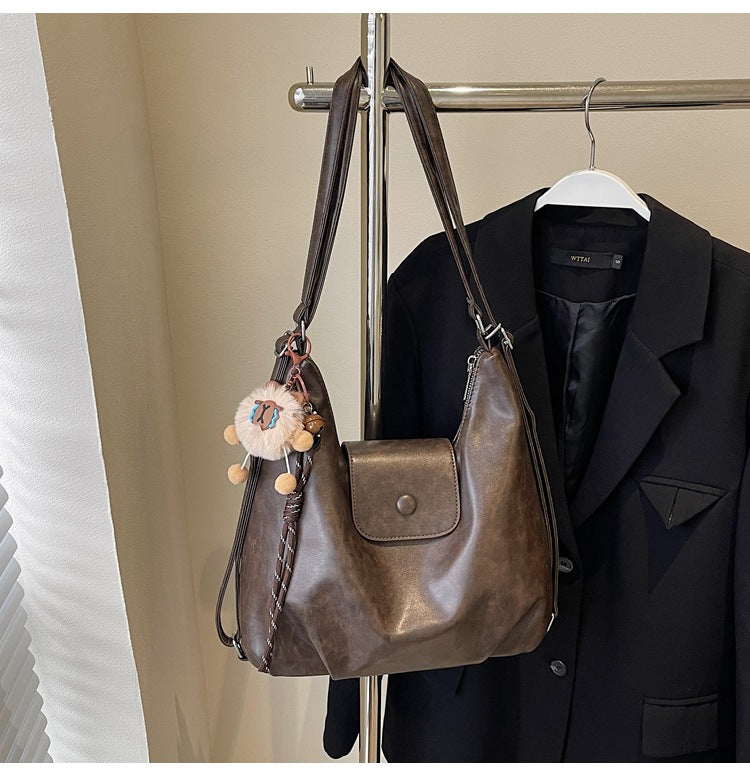 Chice Strukturierte Leder Hobo Tasche Brehn