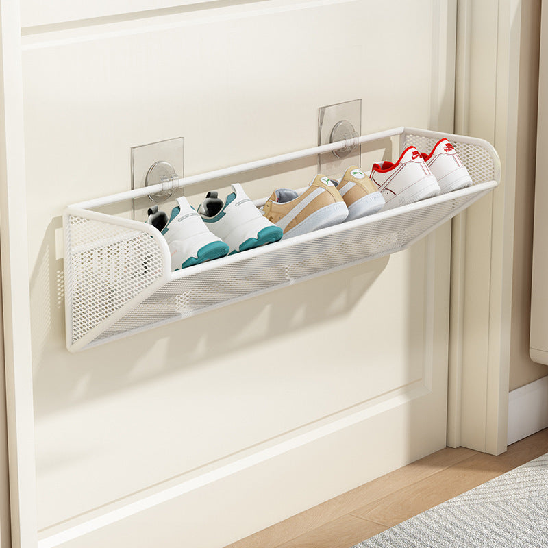 schlanker Über-Tür-Mesh-Schuhregal-Organisator mit belüftetem, schrägem Regal Brehn