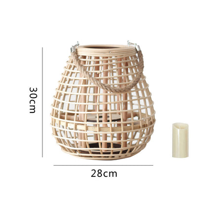 Dekorative Rattan-Laterne Brehn