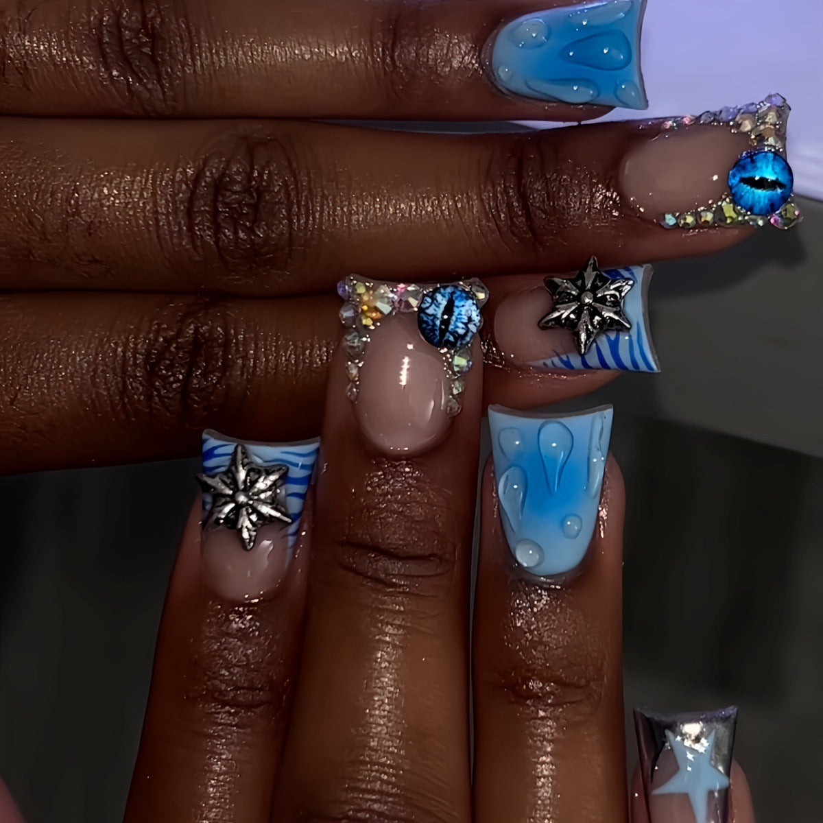 3D Künstlerisches Gel-Nail-Design Brehn