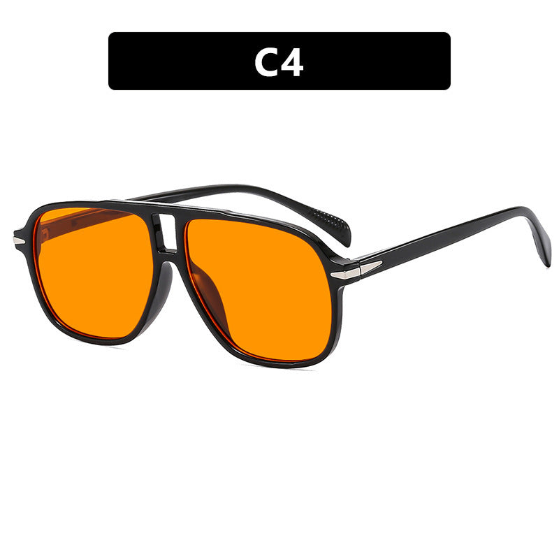 Damen modische, quadratische Sonnenbrille mit stylischem Rahmen Brehn