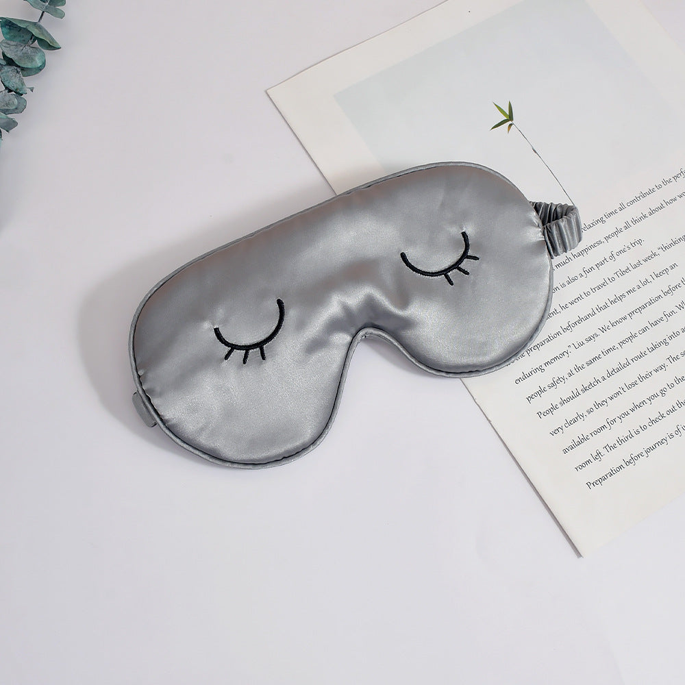 Unisex nan seidigweiche Augenmaske mit ergonomischer Kontur und verstellbarem Elastikband Brehn