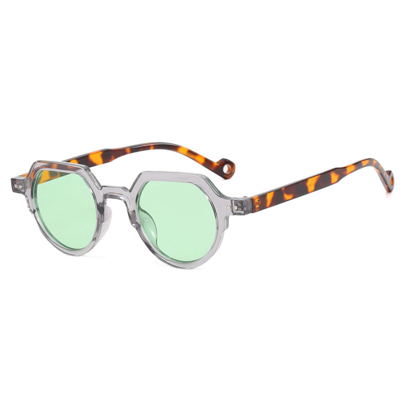 Damen geometrische Sonnenbrille mit schützendem UV-Filter und robustem Rahmen Brehn